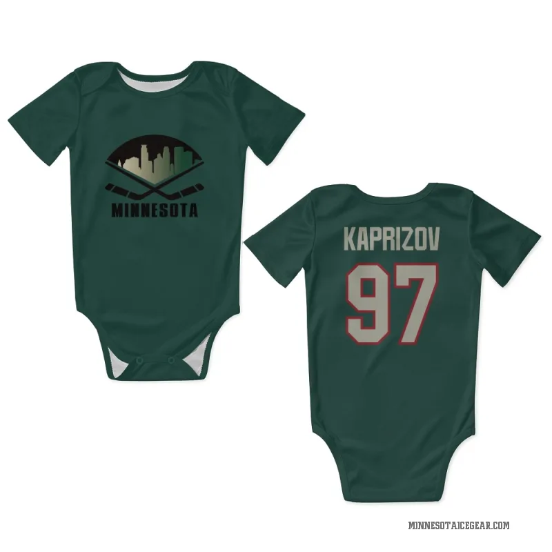 Kirill Kaprizov Baby Clothes, Minnesota Hockey Kids Baby Onesie